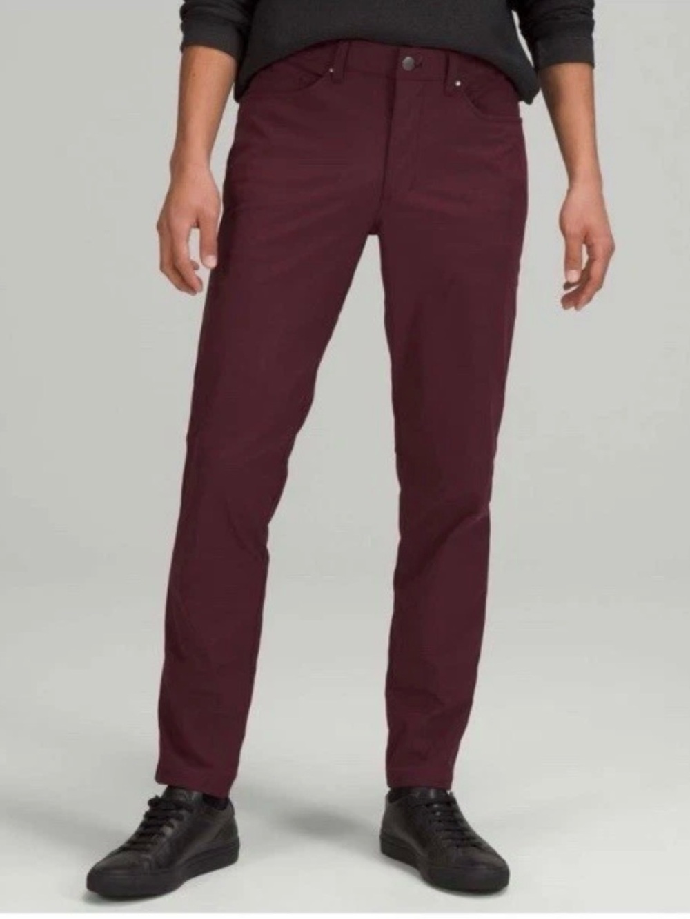 Lululemon ABC Slim Fit Pant Warpstreme 30x32 Cassis Burgundy Maroon Mens 30